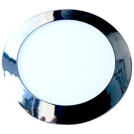 V-TAC VT-2407RD PANNELLO LED ROTONDO 24W SMD CROMATO DA INCASSO CON DRIVER - SKU 6352 / 6353 / 6354 Bianco Naturale