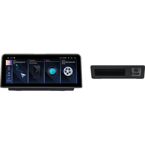 Integrazione CarPlay, touchscreen, risoluzione HD, compatibile con BMW Serie 1, 2, 3 e 4 F20, F21, F22, F30, F31, F32, F33, F34 e F30 NBT + CAM (1/2)