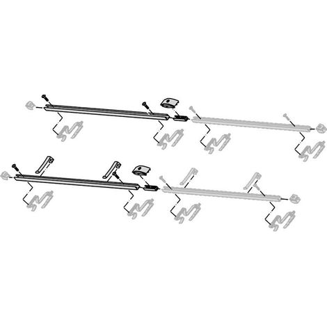 Bosch Accessori Collettori piani FKA 8-2 T Kit di espansione per montaggio su tetto orizzontale, 8718532808