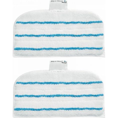 2 Patins En Microfibre FSMP20-XJ Rectangulaires Pour Balai Vapeur - Technologie EasyGlide (1/5)
