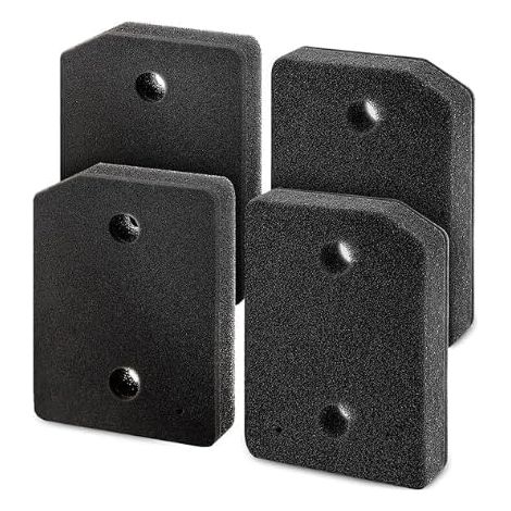 Lot de 4 filtres pour sèche-linge Miele T1 9164761 - Pompe à chaleur - 207 x 157 x 30 mm - Filtre éponge de rechange pour Miele T1 Series - Filtre éponge de rechange (1/5)