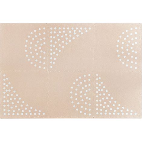 Tapis puzzle éducatif motif de points 6 pièces