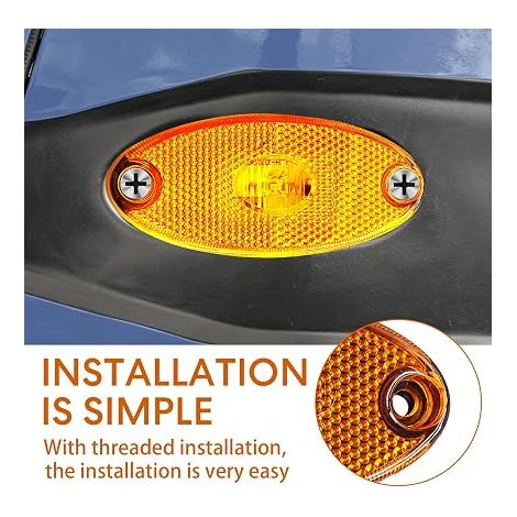 Feux de Position Latérale Universel Gabarit LED pour Camping Car Remorque (1/3)