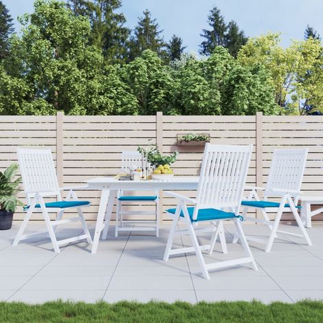 Gartenstuhl-Kissen 4 Stk. Blau 50x50x4 cm Oxford-Gewebe