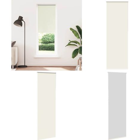 vidaXL Store enrouleur occultant blanc cassé 70x230cm largeur du tissu (1/5)