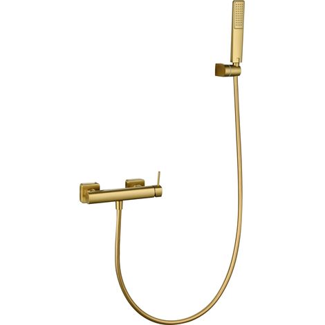 Kit ducha monomando Firenze oro cepillado [ IMEX® ]