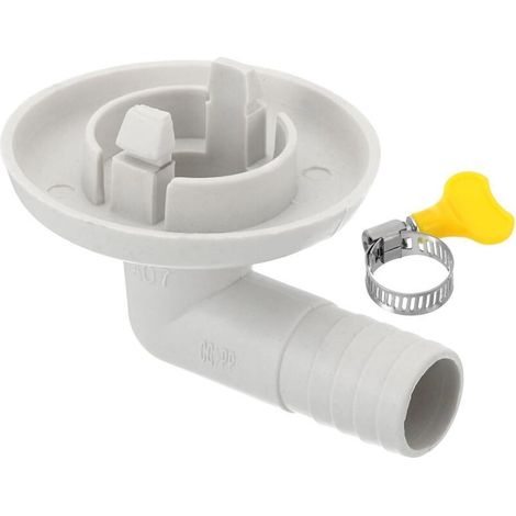 27mm Connecteur de Tuyau de Vidange de Climatiseur, 1 Pcs Connecteur de Vidange Universel avec Cerceau de Serrage pour Robinet D'Unité Ac à Fenêtre Mini-Fendue (1/5)