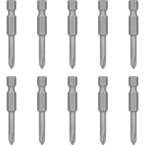 10 pièces embouts de tournevis cruciformes magnétiques en acier allié S2 pour outils électriques 4mm (1/5)