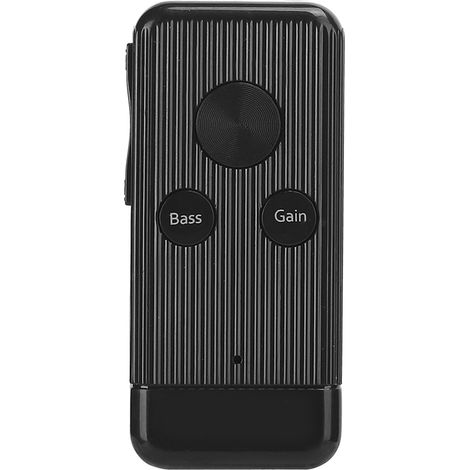 Bluetooth-Audioempfänger-Adapter für Speicherkarten, Rauschunterdrückung und tiefe Bässe, Montagezubehör, schwarz (1/5)