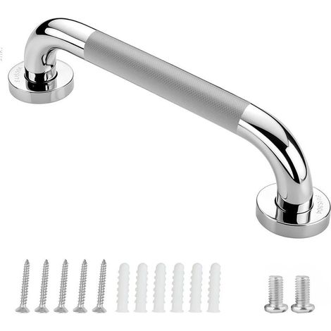 Barre d'appui antidérapante en acier inoxydable 304 pour salle de bain, pour cuisine, chambre, salle de bain, douche et escaliers, 30 cm, 1 pièce
