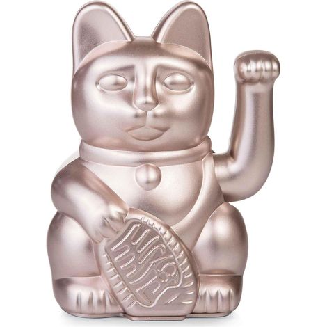 Chat porte-bonheur à bras mobile, Plastique, 15 x 10,5 cm (1/3)
