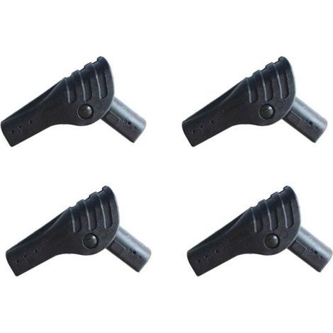Set mit 4 faltbaren Zeltverbindern, Campingzubehör, tragbare Zeltstangenverbinder aus Kunststoff, DIY-Stützstangen für Außenzelte, Innendurchmesser von (1/4)