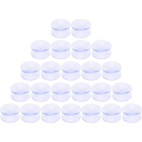 24 ventouses double face en silicone de 10 x 30 mm pour verre (1/5)