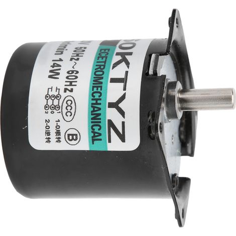Mini moteur à aimant permanent, moteur synchrone à courant alternatif avec réducteur de vitesse, arbre excentrique, accessoires, 30 tr/min, 220 V CA (1/5)