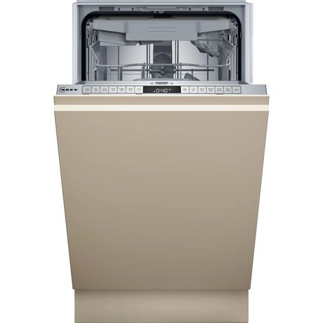 Neff S875EMX05E. Posizionamento dell'apparecchio: A scomparsa totale, Dimensione: Compatta (45 cm), Numero di cestini: 3 cestello/i. Numero di coperti: 10 coperti, Classe emissione rumore: B, Emiss...