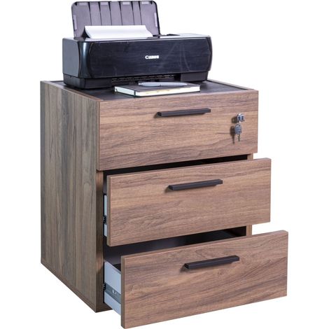 CASSETTIERA DAVINCI RUOTE 50X47XH61CM NOCE BRERA (1/4)