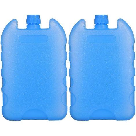 Lot de 2 blocs réfrigérants pour glacière, blocs de glace réutilisables, indispensables pour votre congélateur.-13.80X8.60X2.30CM-Blue (1/4)