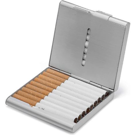 Étui à cigarettes Folio, étui à cigarettes en métal, peut contenir 20 cigarettes (1/5)