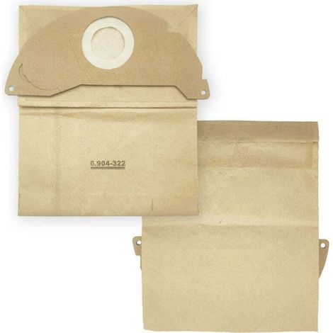 8 pièces pour accessoires d'aspirateur Karcher sac à poussière filtre sac en papier sac d'aspirateur (1/5)
