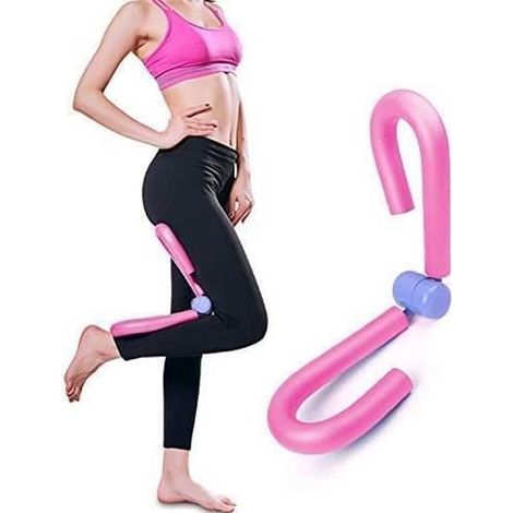 Exerciseur pour cuisse Thigh Master - Renforce les cuisses et les fesses - Contrôle de la vessie amélioré - Rose (1/4)