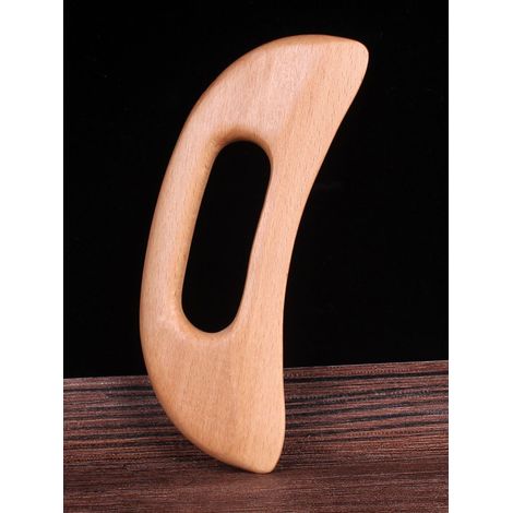 Outil de massage Gua Sha en bois (1/3)