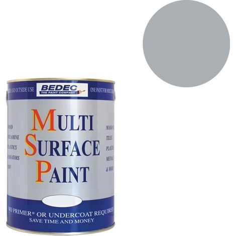 BEDEC MSP MULTI SURFACE PAINT SATIN LIGHT GREY 750ML