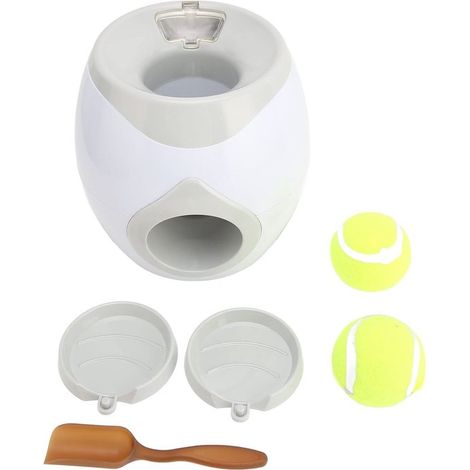 Dailygoody, Lanzador de pelotas para perros, Lanzador automático de pelotas, Juguete interactivo, Apto para perros pequeños y medianos (1/5)