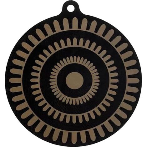 CCYKXALot de 2 tapis de protection thermochromique en silicone pour plaque de cuisson à induction, 24 cm, coussinets antidérapants pour empêcher (1/5)