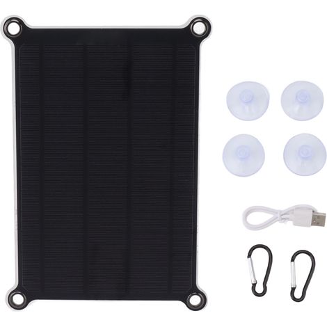 10-W-USB-monokristallines tragbares Solarpanel für Camping und Wandern (1/5)