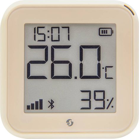Shelly H&T Gen 3 Moka: Sensore senza fili di temperatura e umidit� ambientale con connettivit� Wi-Fi e Bluetooth, memoria flash da 8 MB, alimentazione doppia (USB Type-C e batterie AA) (1/5)