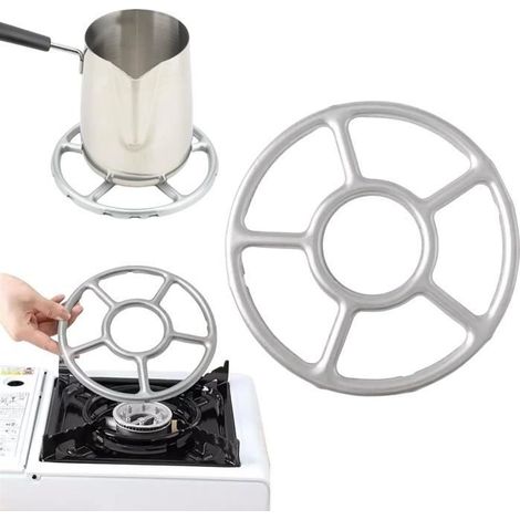 Réducteur à Gaz - Alliage Métallique - 15,5 cm - Support Universel pour Plaques de Cuisson (1/4)