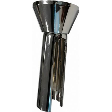Hoher Wandhalter für die Dusche aus verchromtem ABS.
