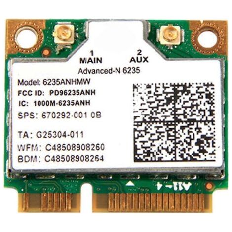Carte Wi-Fi Mini 6235 compatible Bluetooth 4.0, 300 Mbps, norme 802.11abgn (1/5)