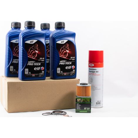 Kit Entretien Vidange Standard pour MV AGUSTA SUPERVELOCE 800 de 2020 à 2024 - ELF MOTO 4 PRO TECH 5w40 4L