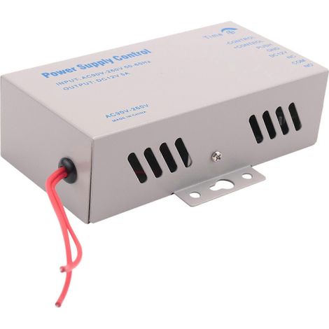 Transformateur d'alimentation pour système de contrôle d'accès, adaptateur pour porte de garage, convertisseur AC110-240V, blanc, DC12V 5A (1/5)