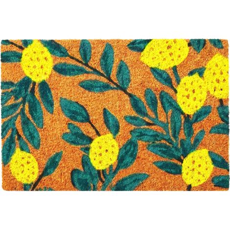 Tapis Coco 60x40 cm, Motif Citrons, antidérapant, Multicolore (1/5)