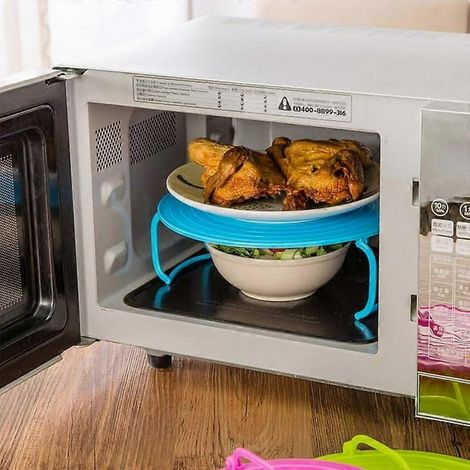 Multifunctional Microwave Oven Sh And Steaming Rack-2024-CN -JRZD-Blue