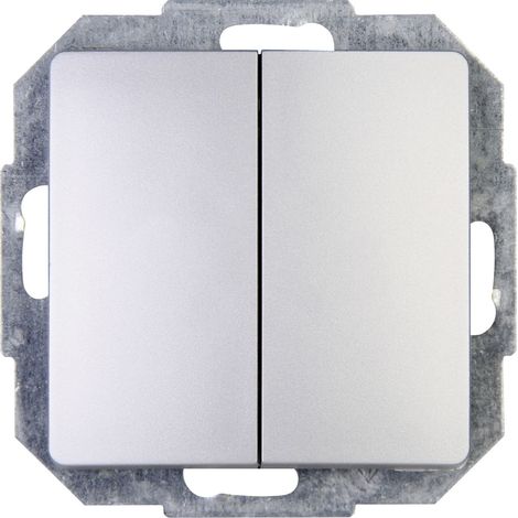 Kopp Serienschalter Paris silber, 650520088 Abdeckungen & Rahmen