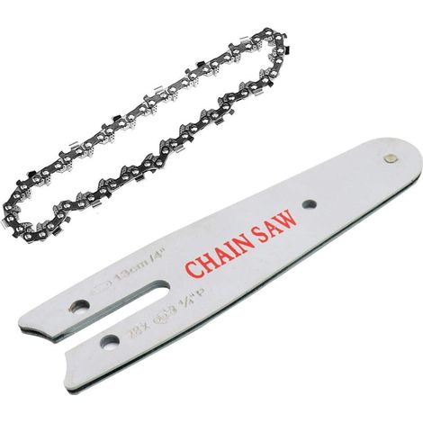 Tronçonneuse électrique de rechange 13 cm/5" lame de tronçonneuse guidée, accessoire de tronçonneuse à bois argent (1/5)