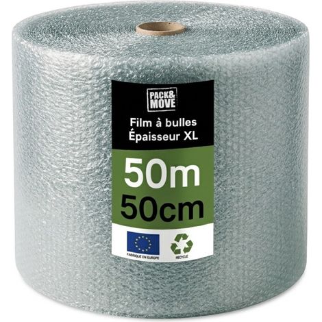 Pack and Move - Rouleau Papier bulles - 50m x 50cm - emballage déménagement (1/5)