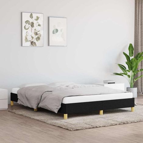 Giroletto senza Materasso Nero 140x190 cm in Tessuto vidaXL (1/5)