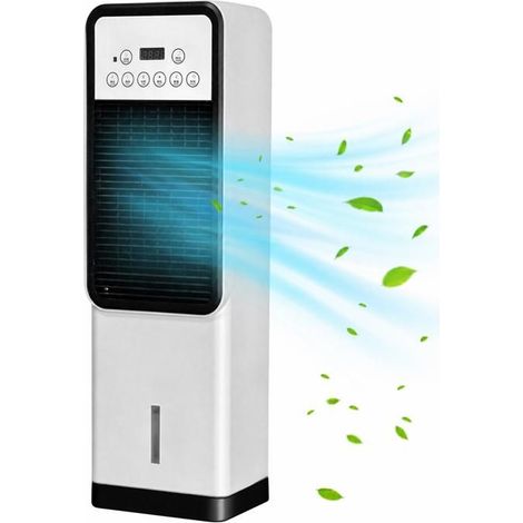 Ecleanfy - Climatiseur Mobile Portable Refroidisseur d'air avec Réservoir 3L 3 Vitesse Refroidisseur par évaporation avec Télécommande 120°