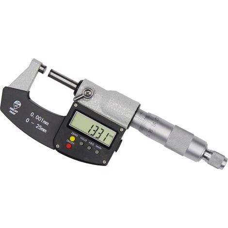 Micromètre Micromètre extérieur IP65 0-25 mm grand écran micromètre numérique pied à coulisse jauge micromètre carbure 0,001 mm outils de mesure(0-25mm) (1/5)