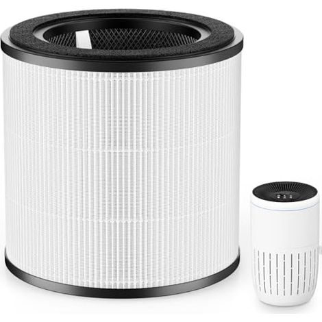 Air 2000 Filtre de rechange pour purificateur d'air Bosch Air 2000 3 en 1 H13 True HEPA avec charbon actif haute efficacité et préfiltre (1/5)