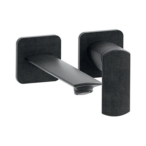 Lavabo Mural Profilo Avec Rosace Droit Bec 18.5 Chrome Noir Brosse Robinetterie PROFILO - CRISTINA ONDYNA PF25775