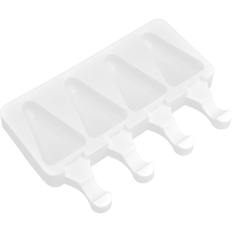 Lot de 2 moules à glace triangulaires en silicone - Résistants à la chaleur, réutilisables et multi-grilles - Outil de cuisine DIY