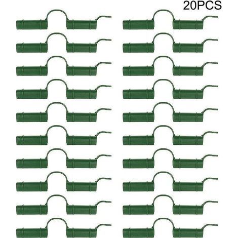 Confezione da 20 clip di fissaggio per serra - Per tubi per serra - Strumento di fissaggio - Per teloni da giardino - Protezione solare. 1,1 cm (1/4)