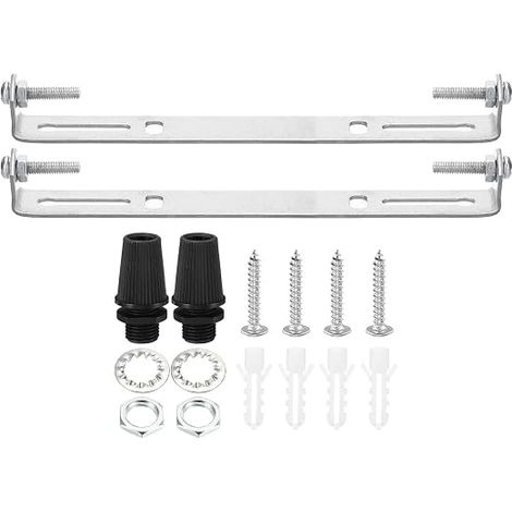 Support de Fixation Plafonnier 150mm avec Vis Rondelle Écrou