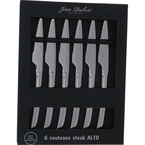 ALTO COFFRET 6 COUTEAUX STEAK INOX MIROIR JEAN DUBOST - DA041280X01022