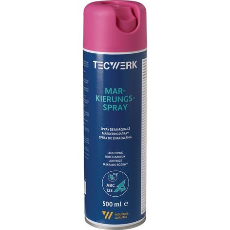 TECWERK Markierungsspray leuchtpink 500ml Spraydose TECWERK